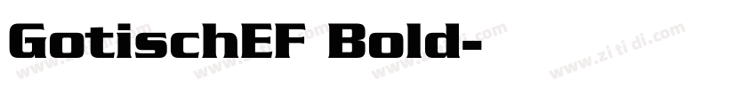 GotischEF Bold字体转换